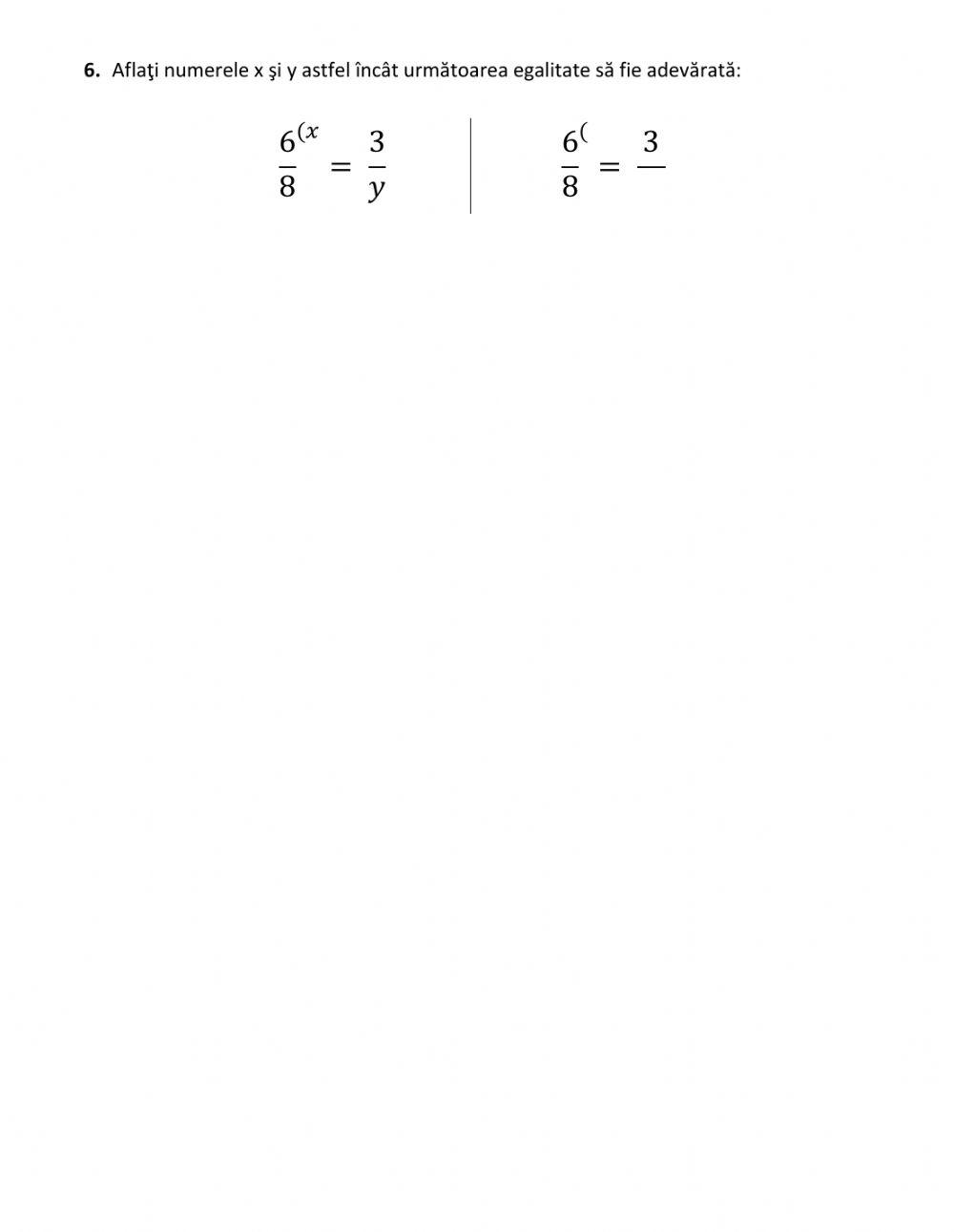 Amplificare si simplificarea fractiilor. Fractii ireductibile
