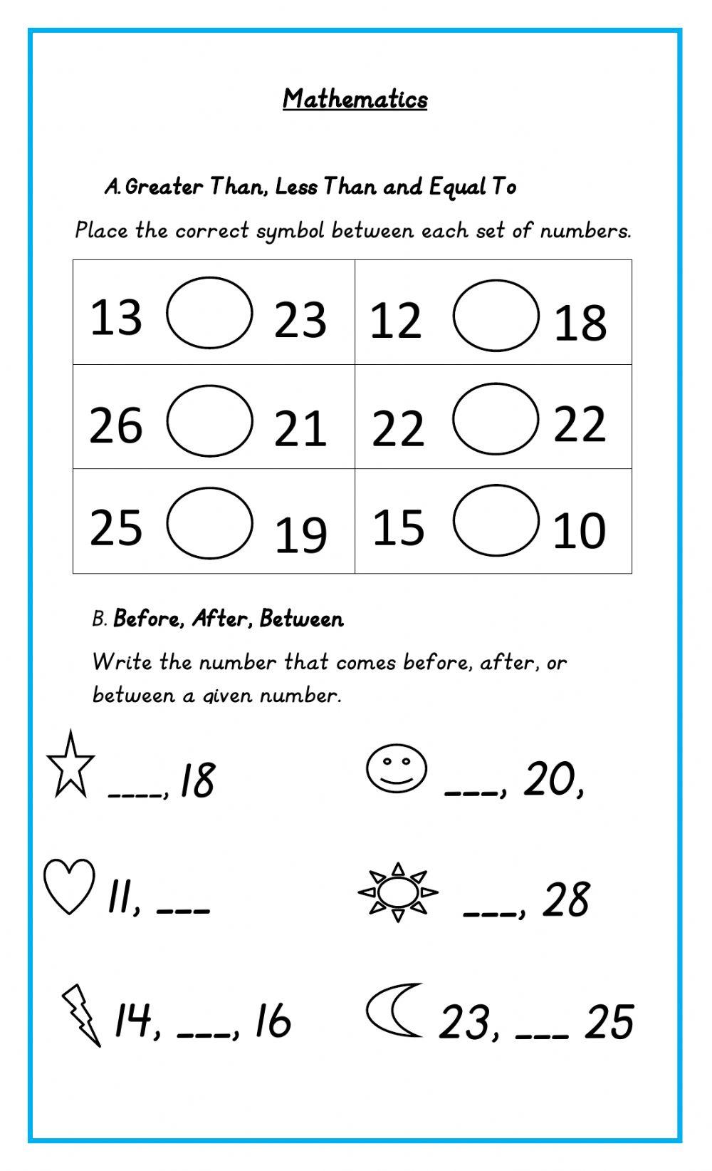 Greater Than Less Than