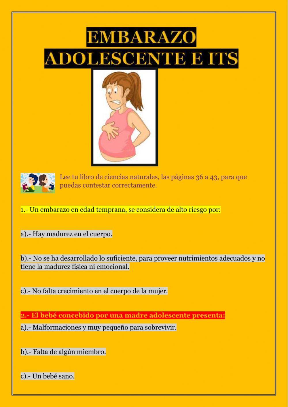 Embarazo adolescente e ITS