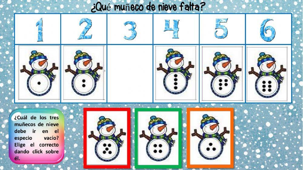 Ordenar números 1-6