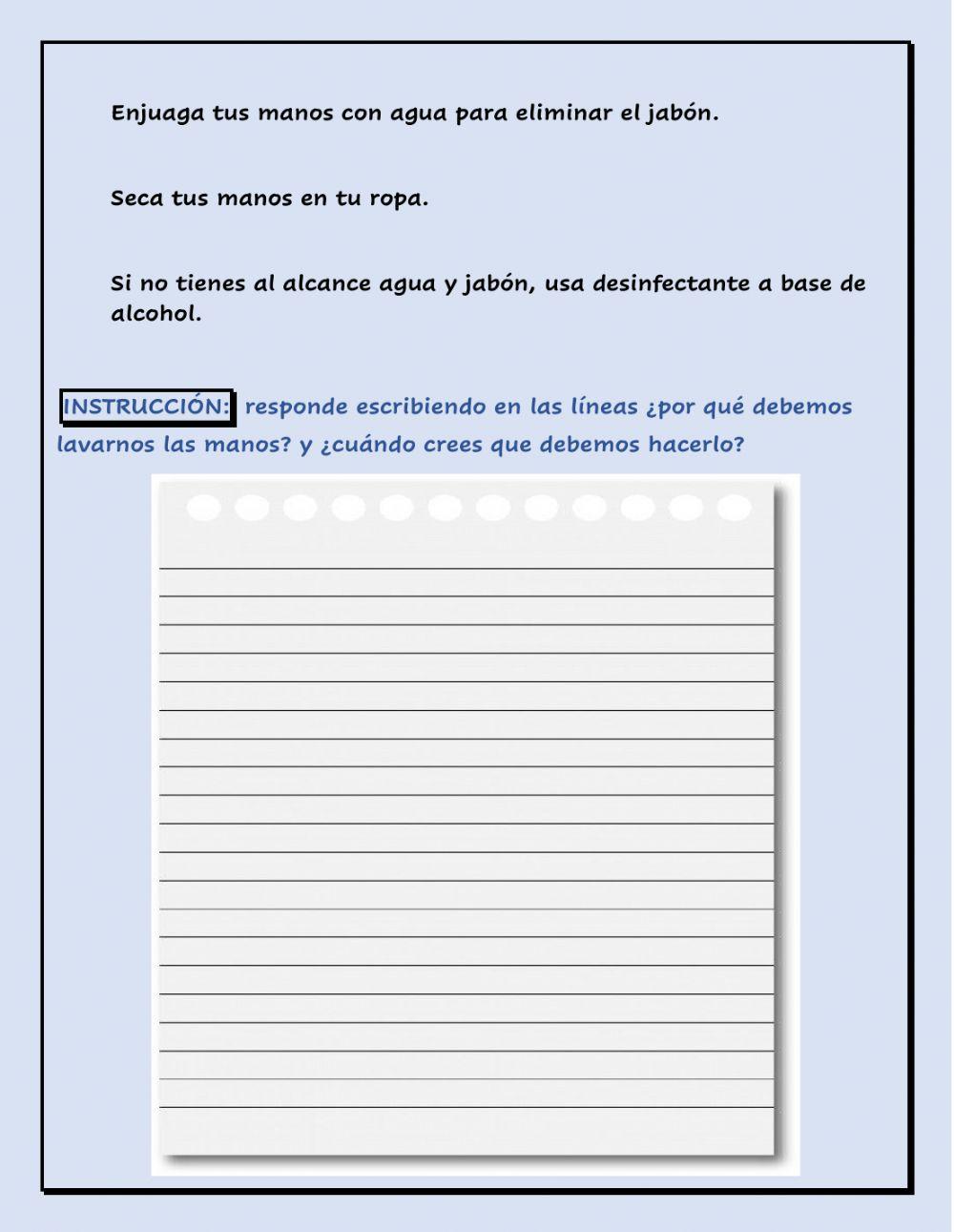 Lavado correcto de manos