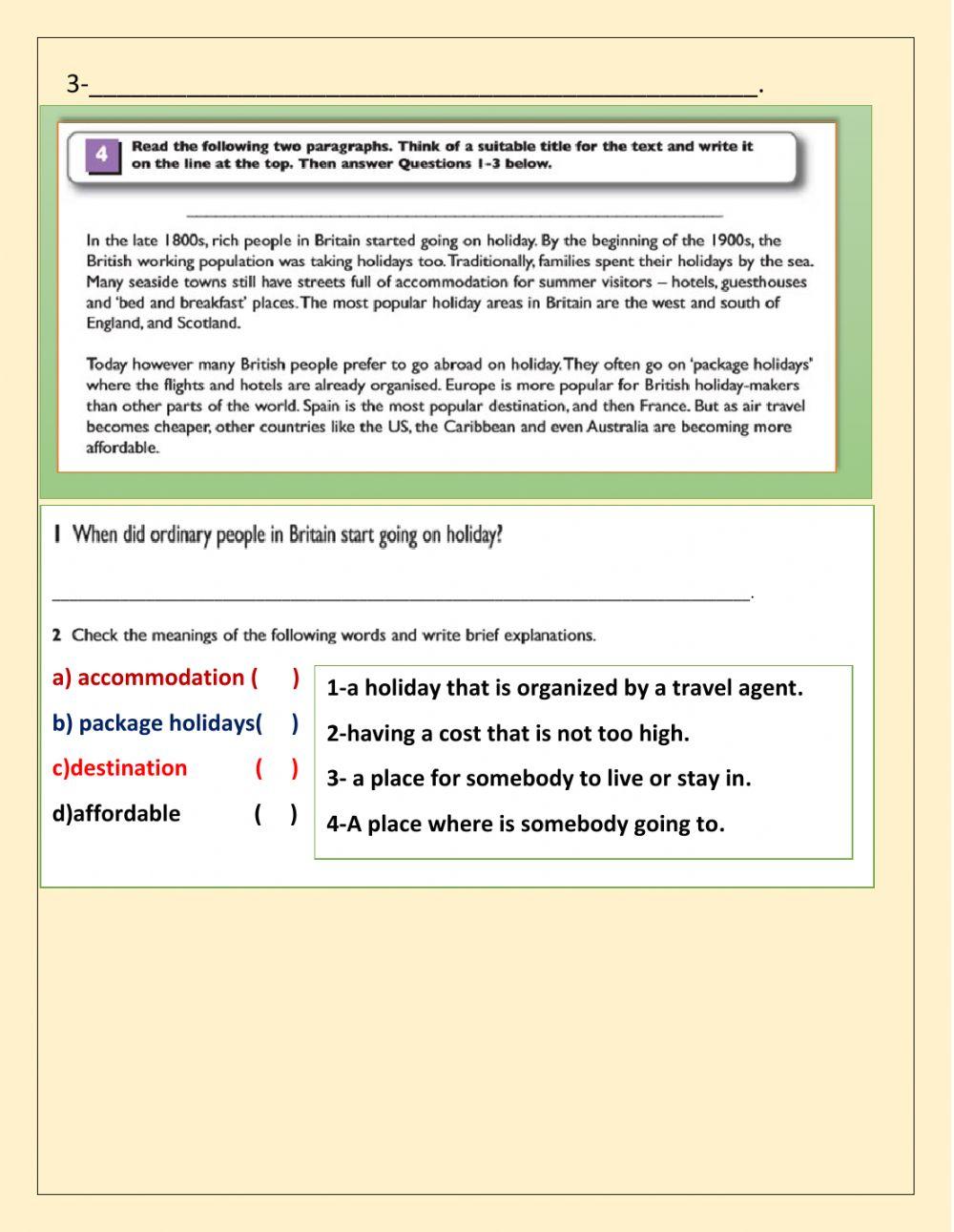 Tourists and travellers