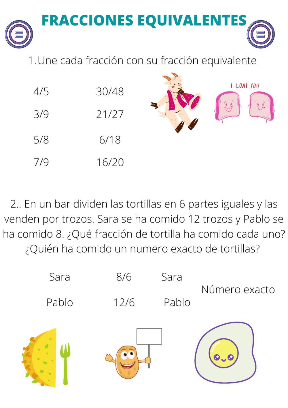 Fracciones Equivalentes