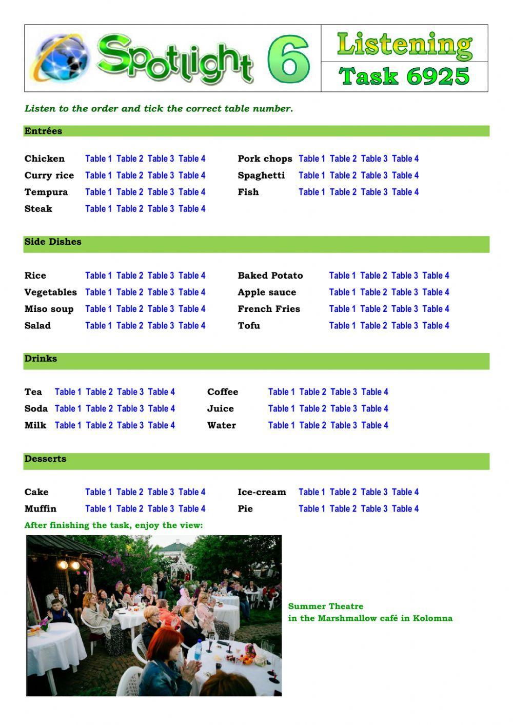 Spotlight 6 Task 6925