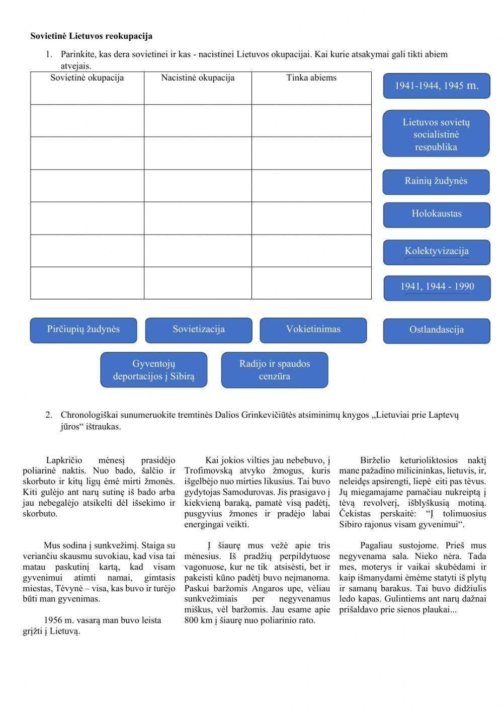 Sovietinė Lietuvos reokupacija