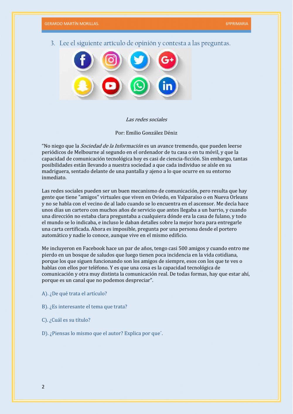 Escritura. Tarea 11.