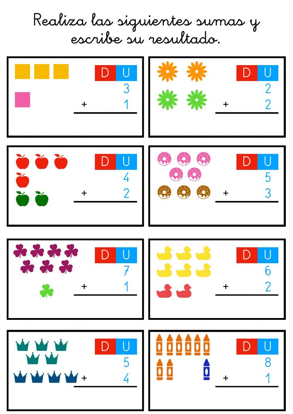 Sumas y restas hasta 9