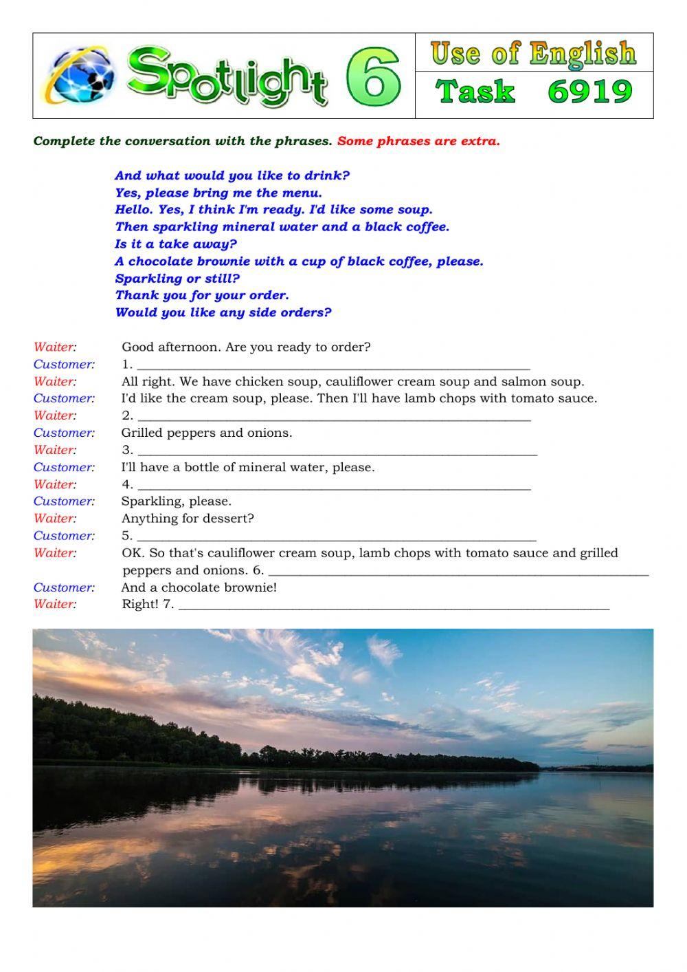 Spotlight 6 Task 6919