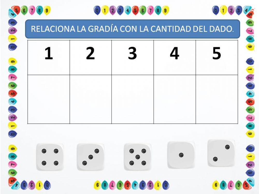 Grafía cantidad 1-5