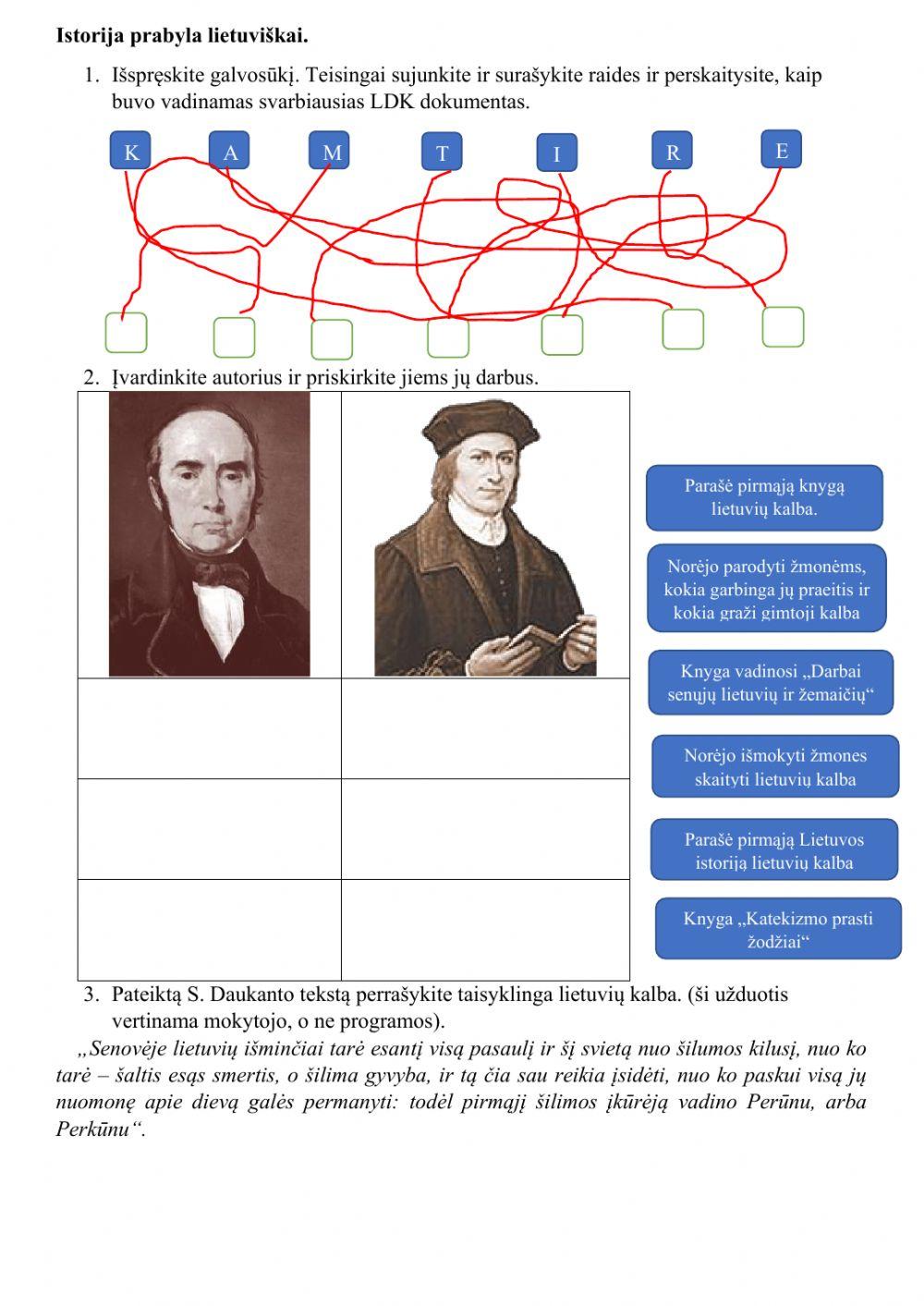 Istorija prabyla lietuviškai