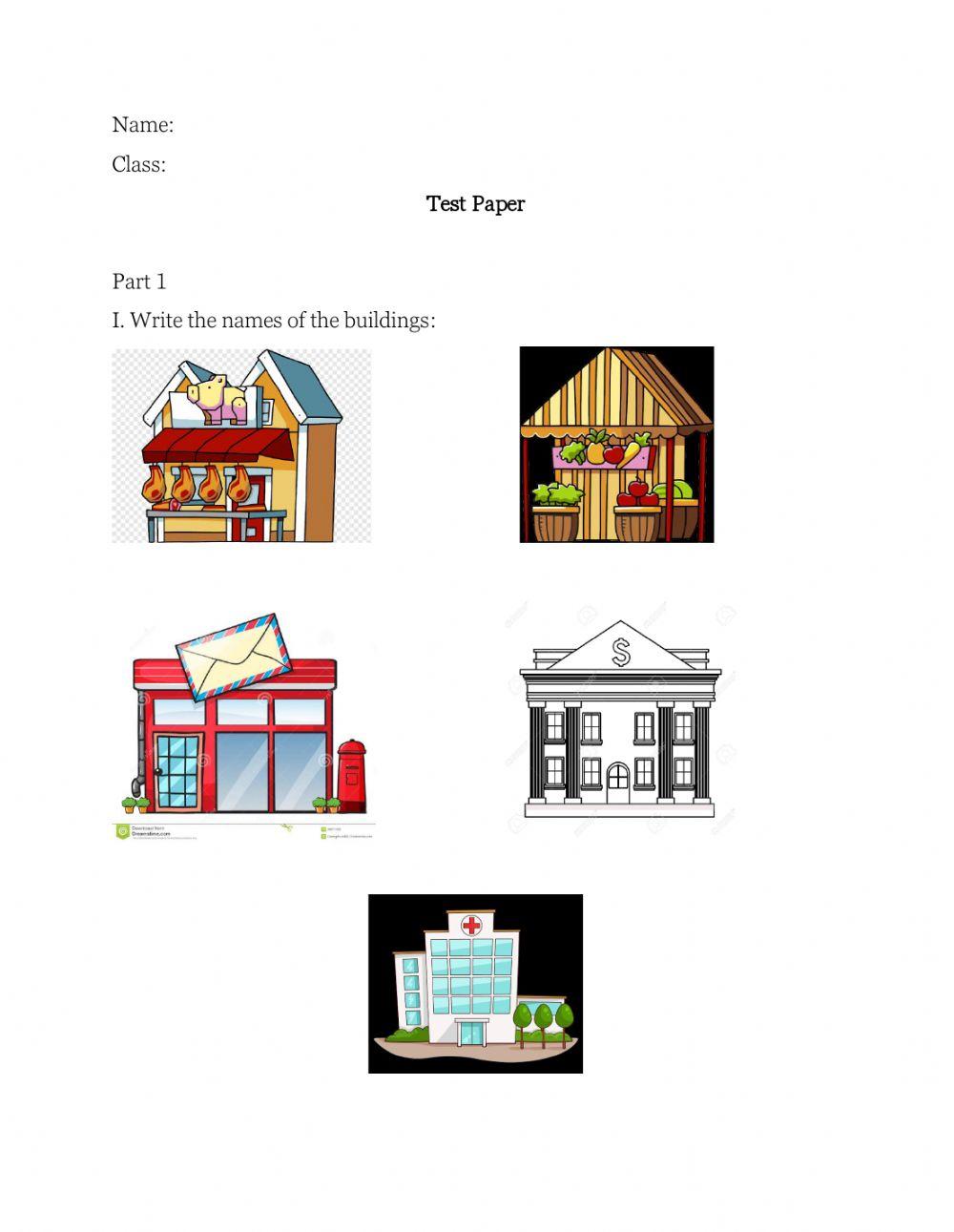 Giving directions - At the shop