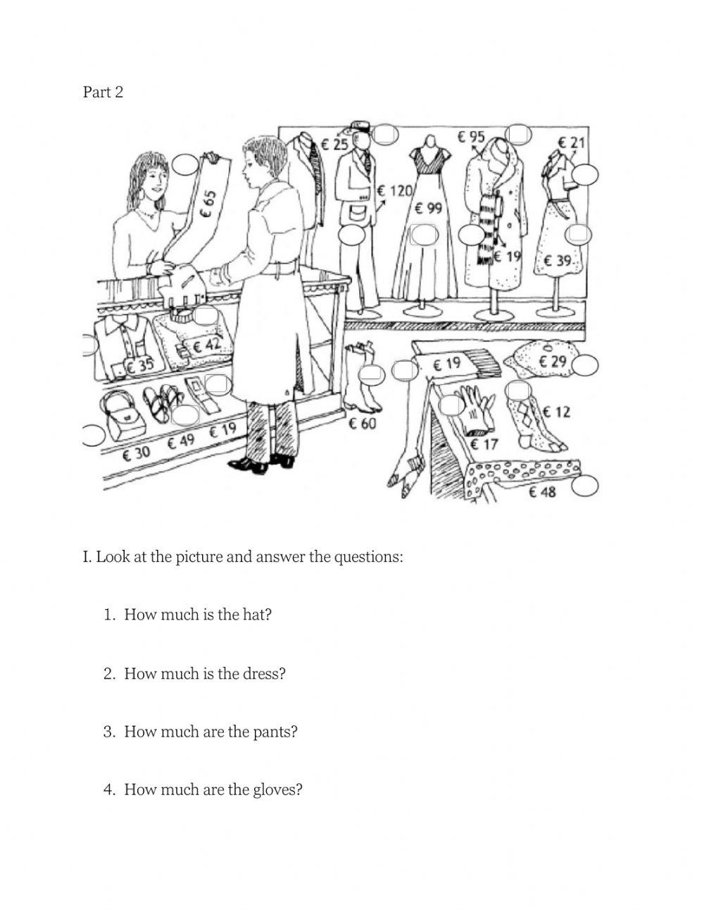 Giving directions - At the shop