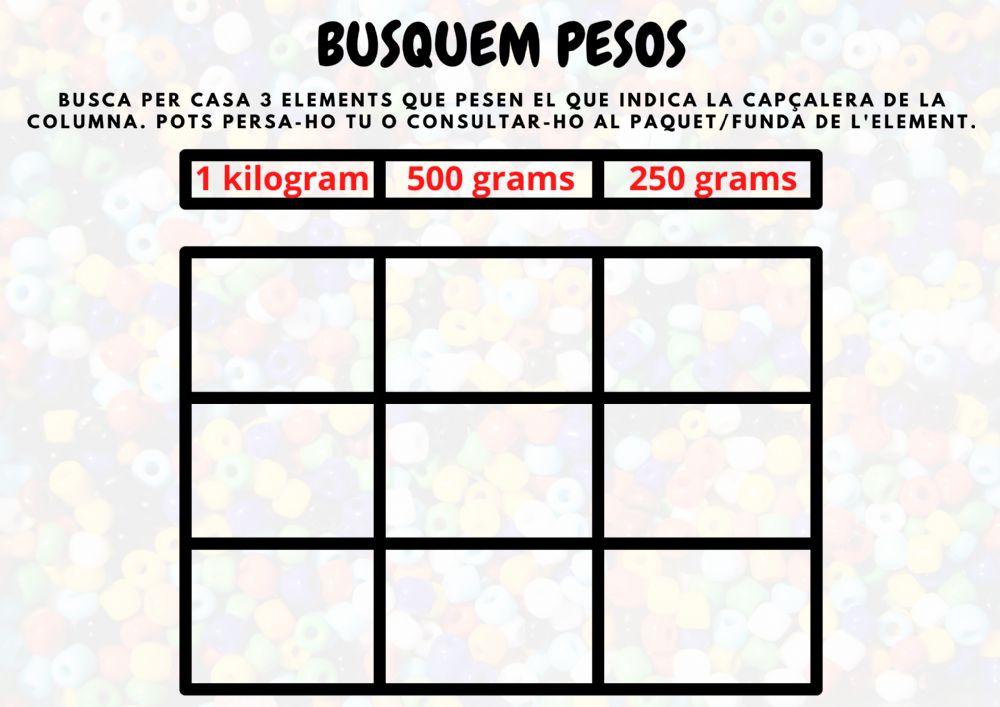Busquem pesos