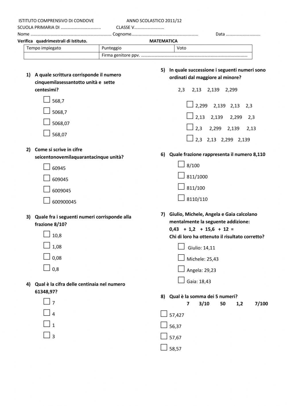 2 verifica mate 1 quadr. cl 5