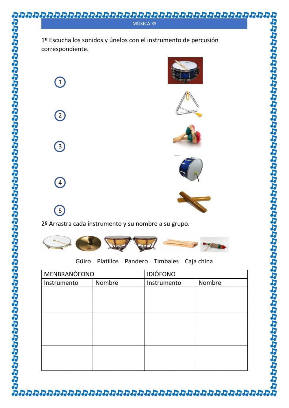 Instrumentos de percusión