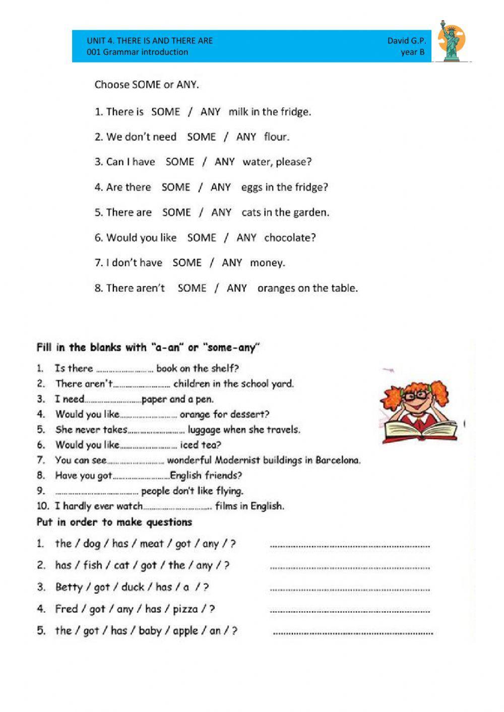 3rd cycle. unit 4. 001 there is and there are. grammar introduction