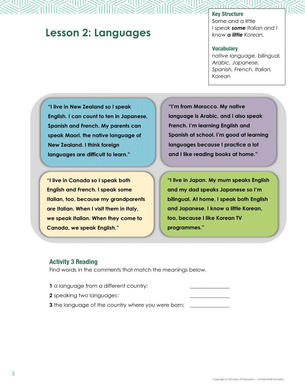 Access 8 - Unit 5 - Lesson 2 - Act 3