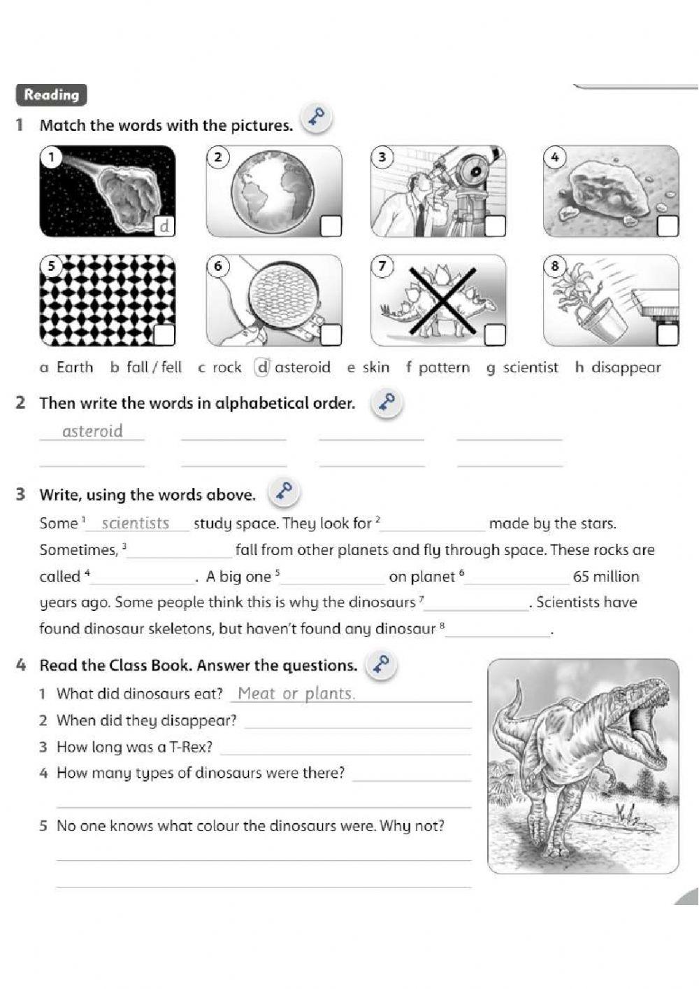 Family and frriends reading unit 3 4th grade