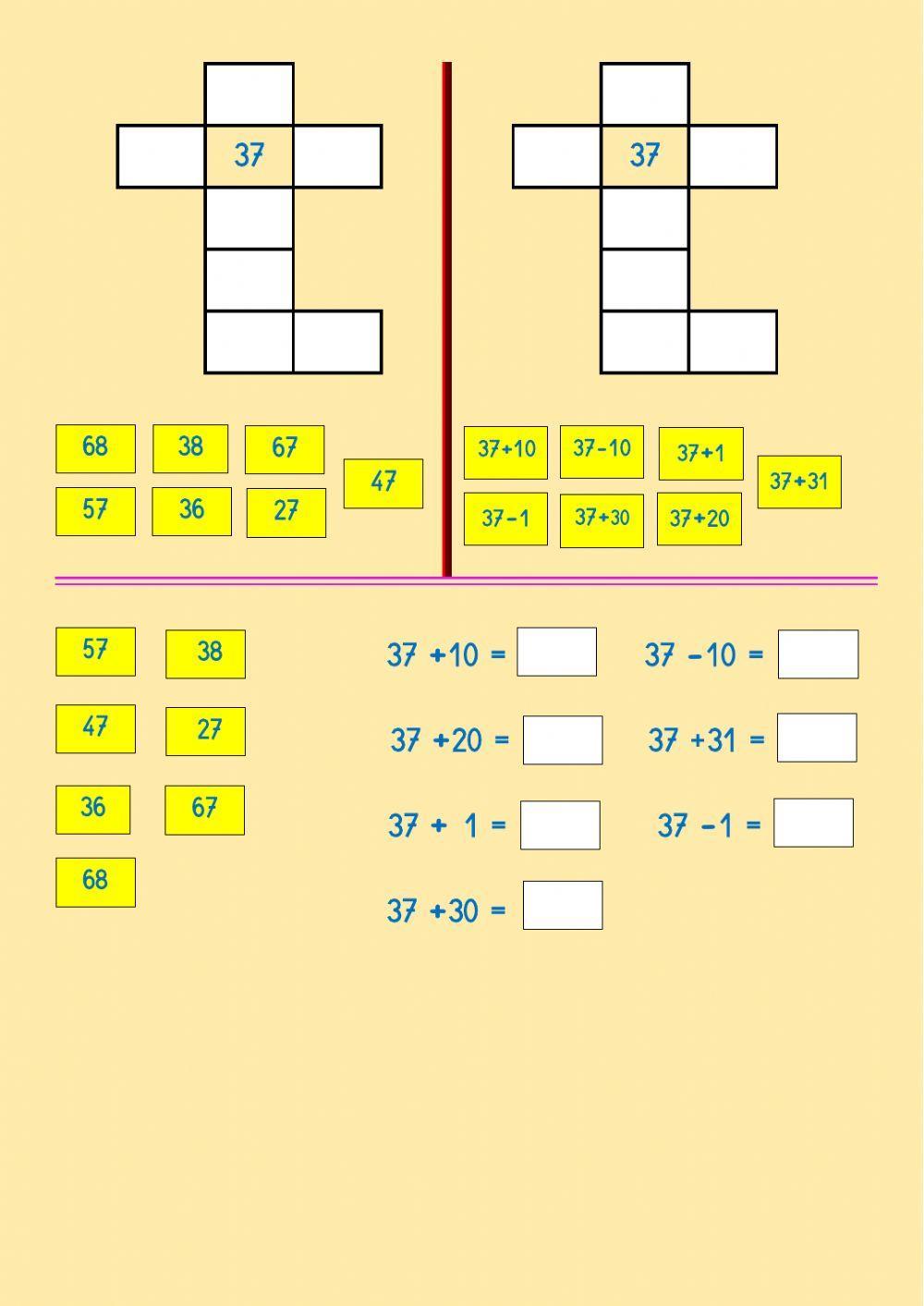 Crucigramas numéricos 3