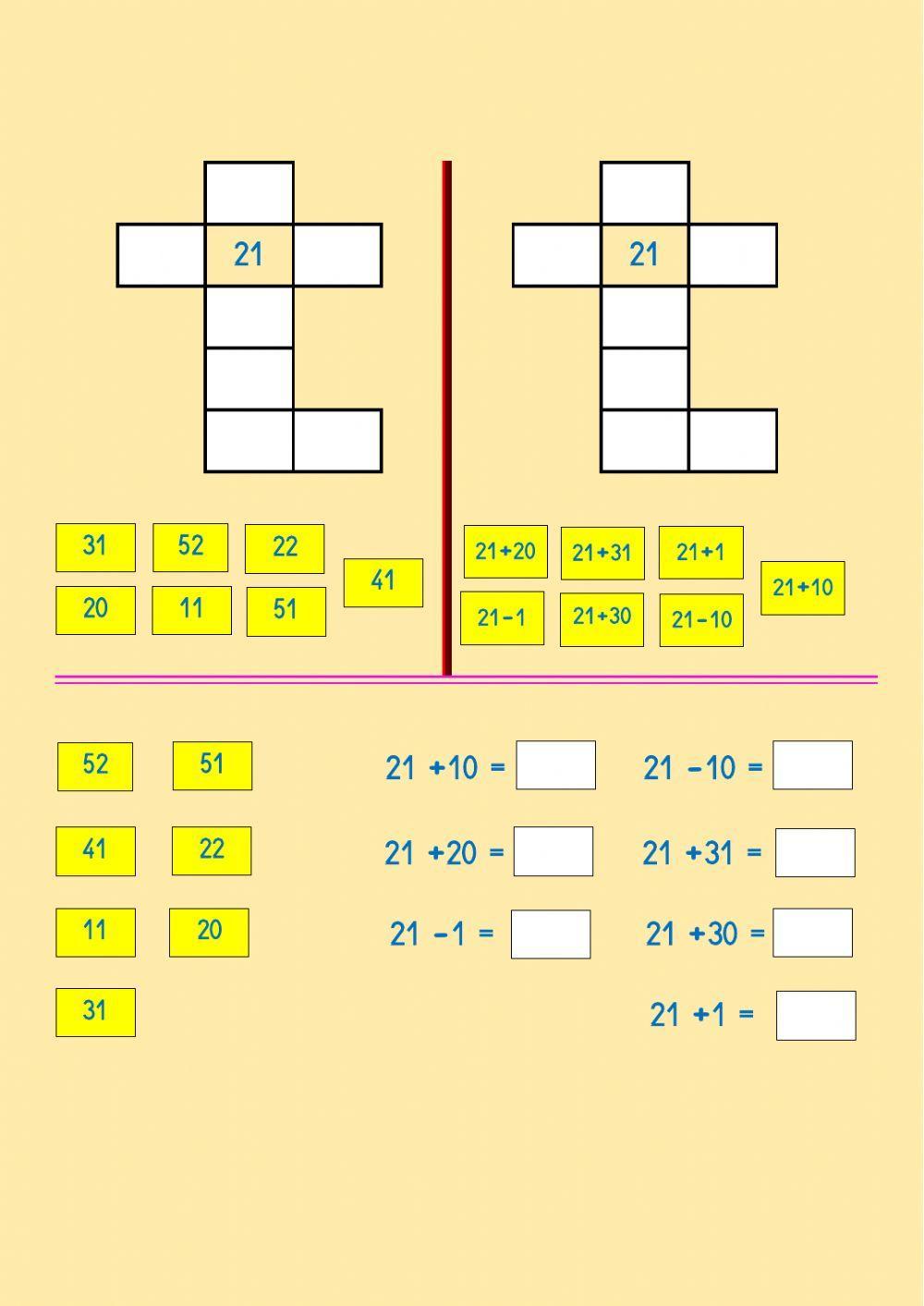 Crucigramas numéricos 3