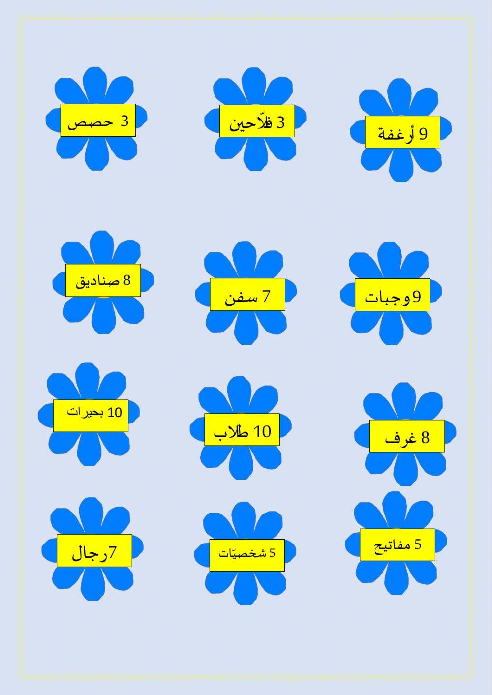 العدد والمعدود للصف 5