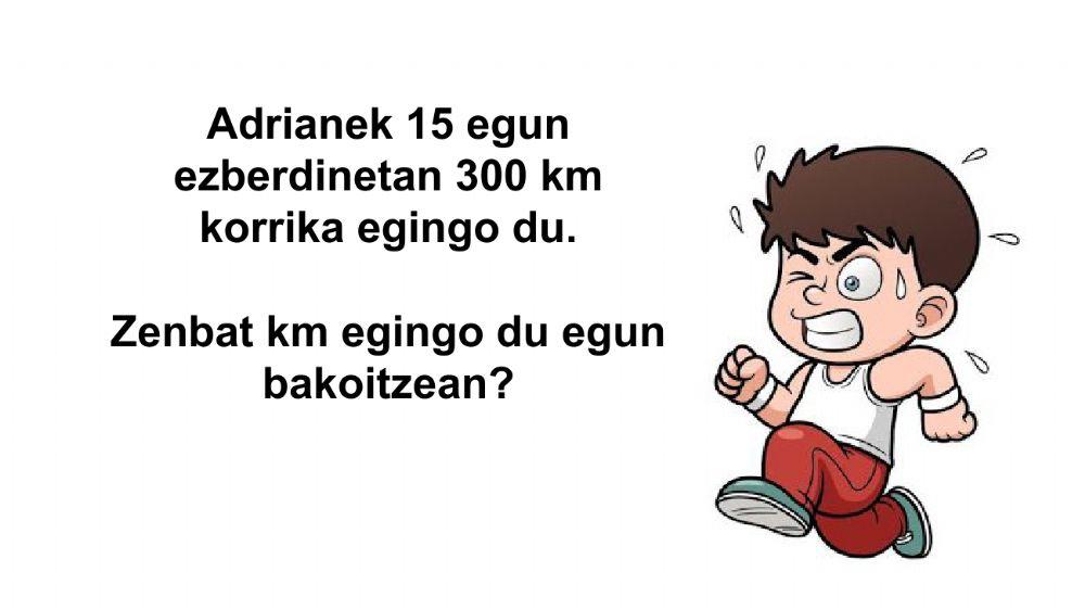 Buruketak - Zatiketa