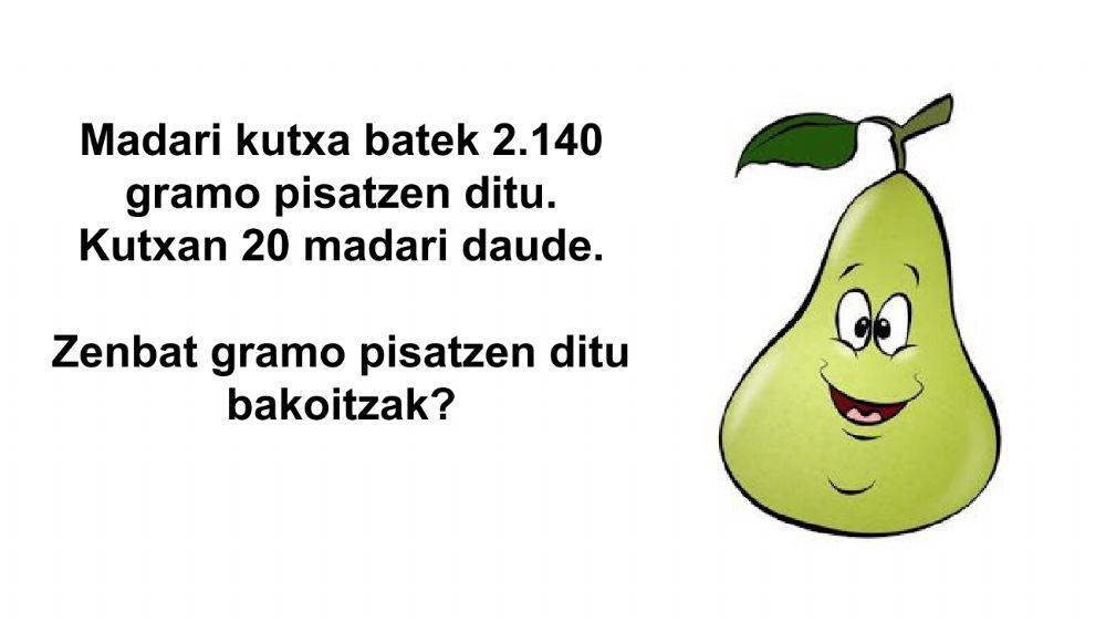 Buruketak - Zatiketa