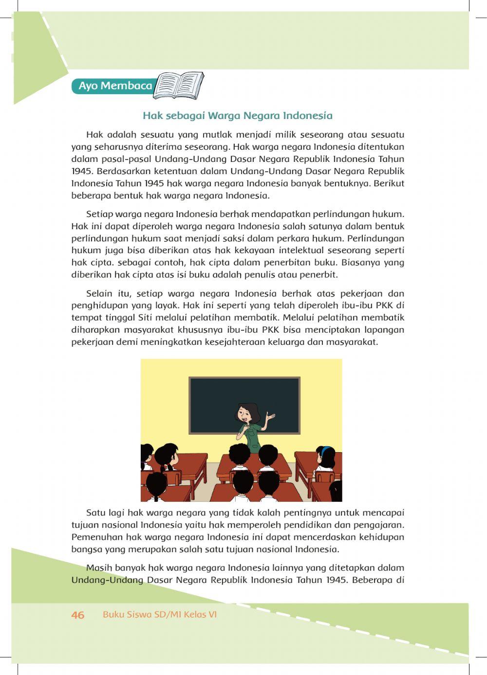 Tema 6 Sub Tema 2 Pembelajaran 1