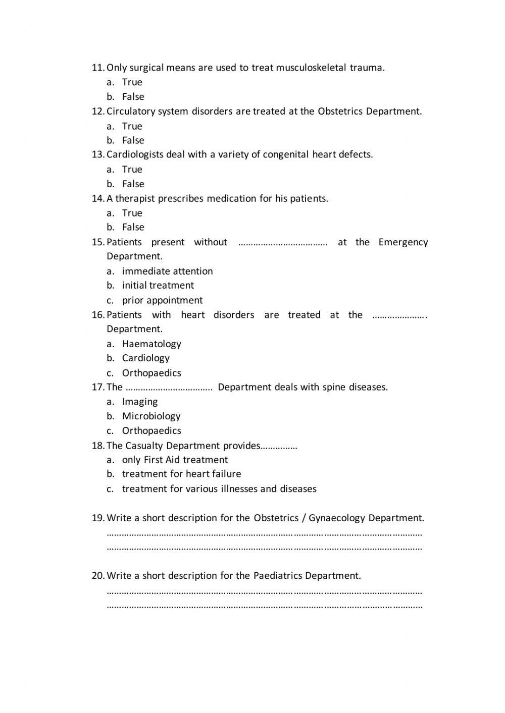 Health Care Services