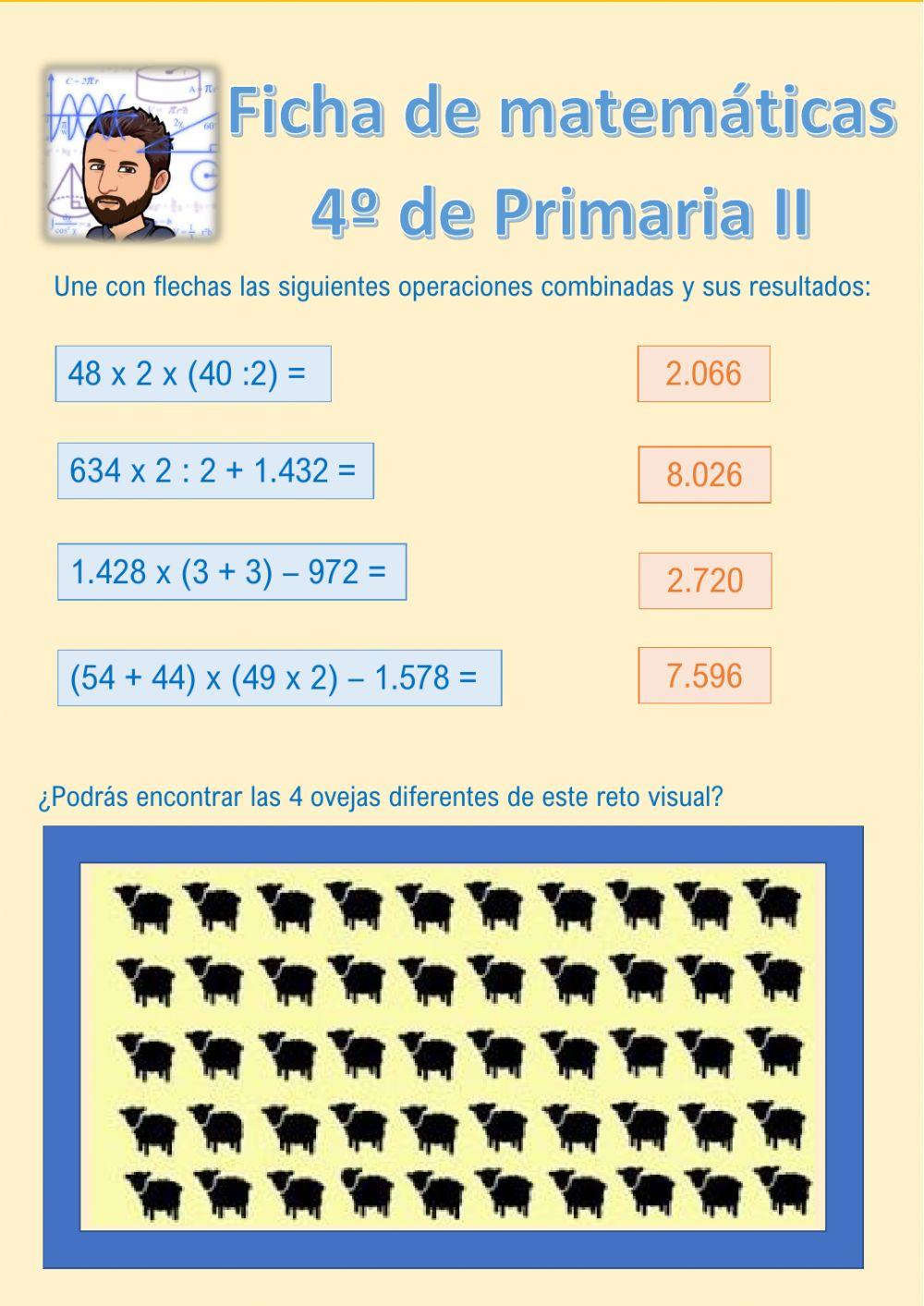 Ficha de matemáticas II