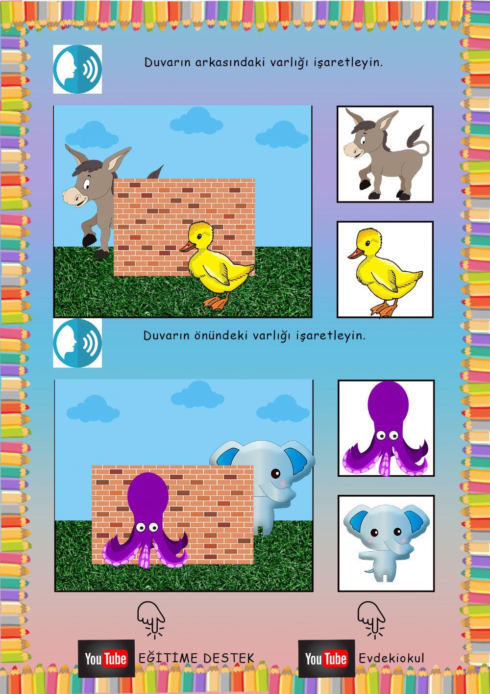 Okul Öncesi Önünde Arkasında