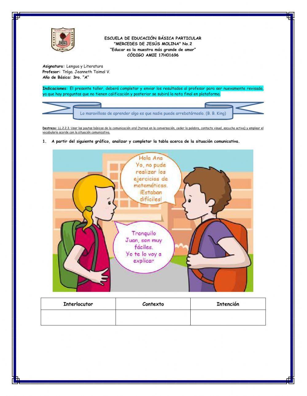 Taller de lengua y literatura bb