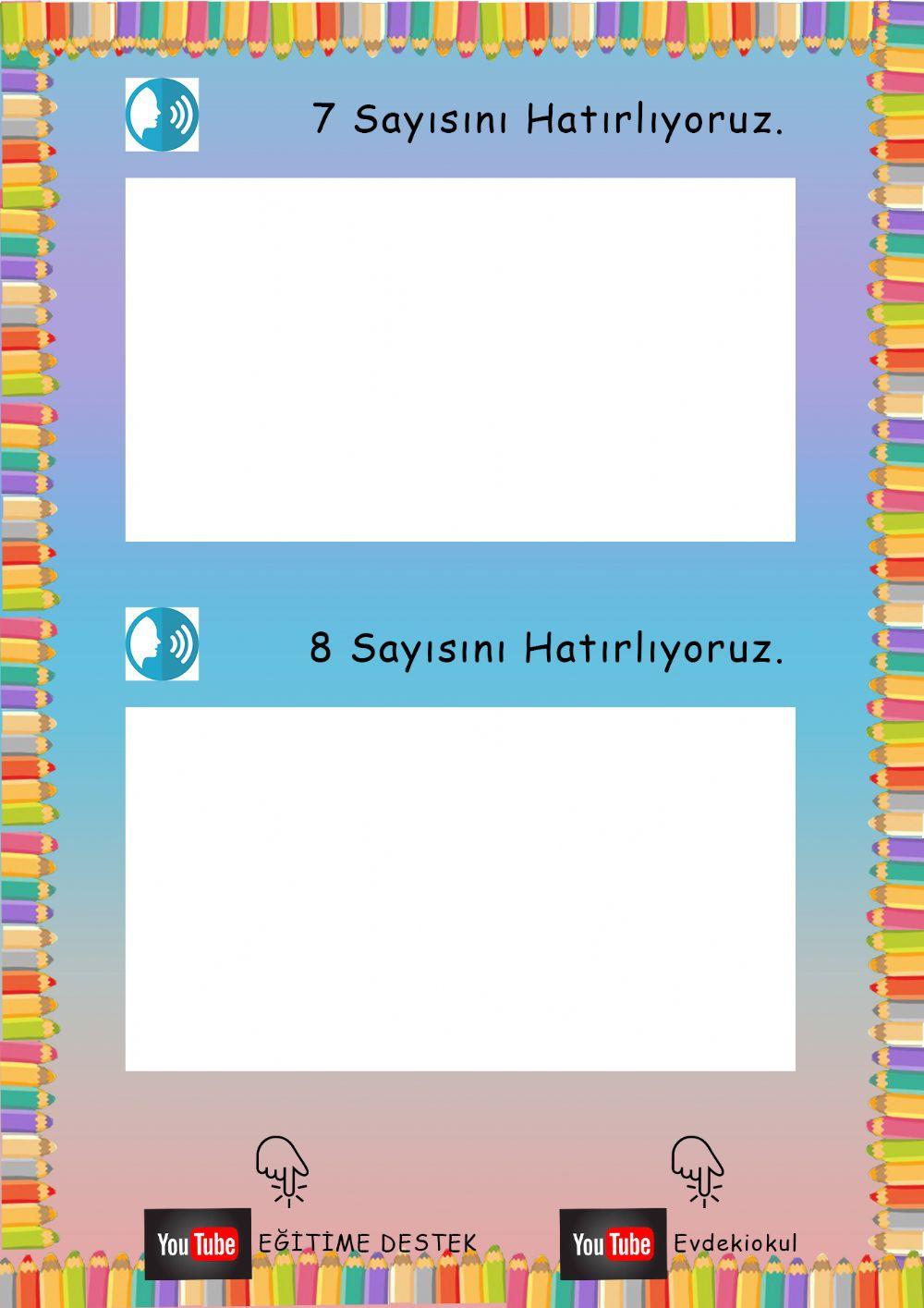 Okul Öncesi Sayılar