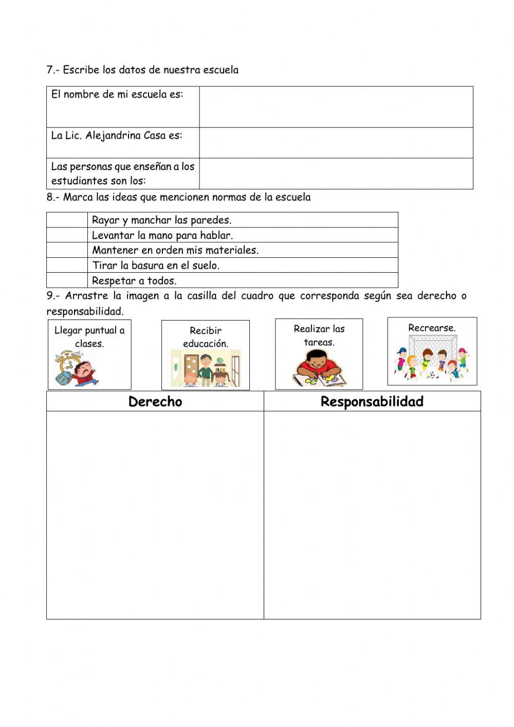 Evaluación Quimestre 1