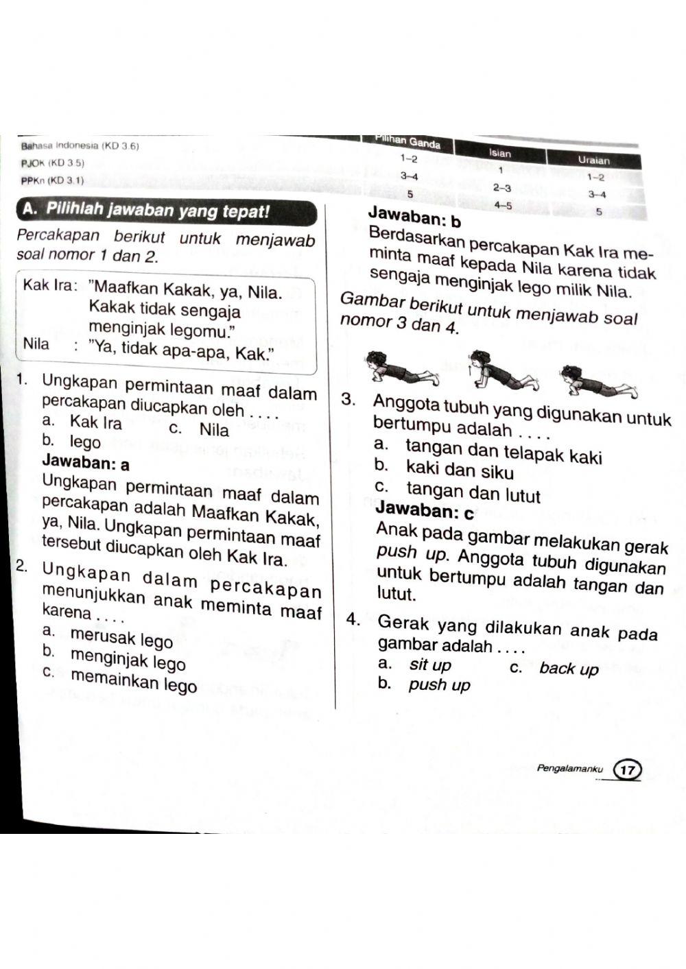 Ulangan Harian Tema 5