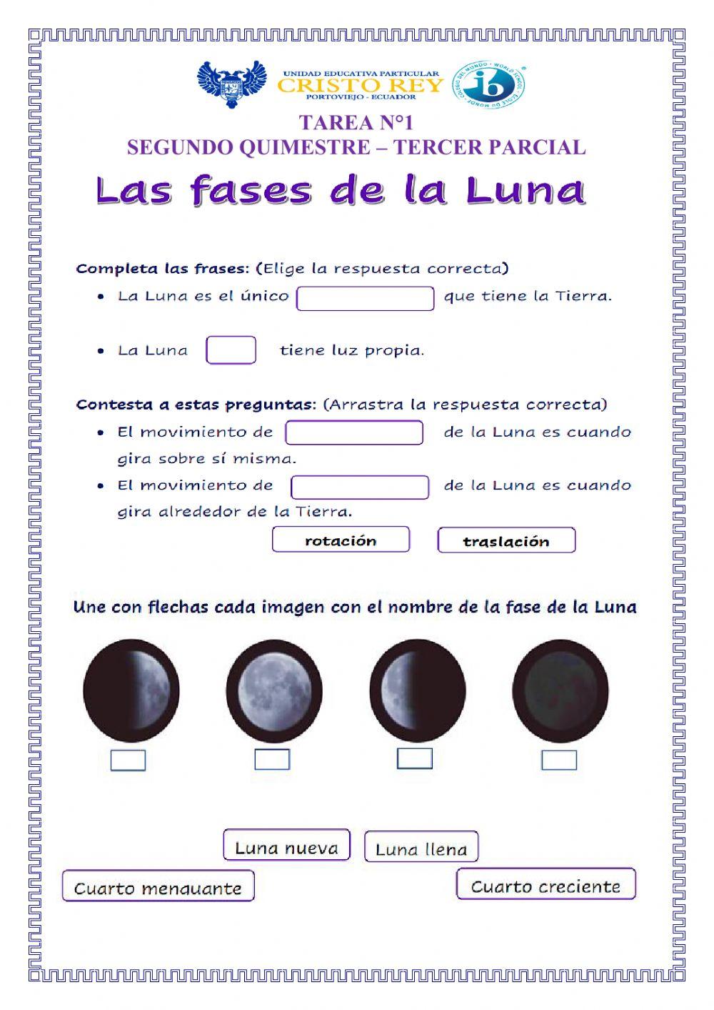 La Luna y sus fases