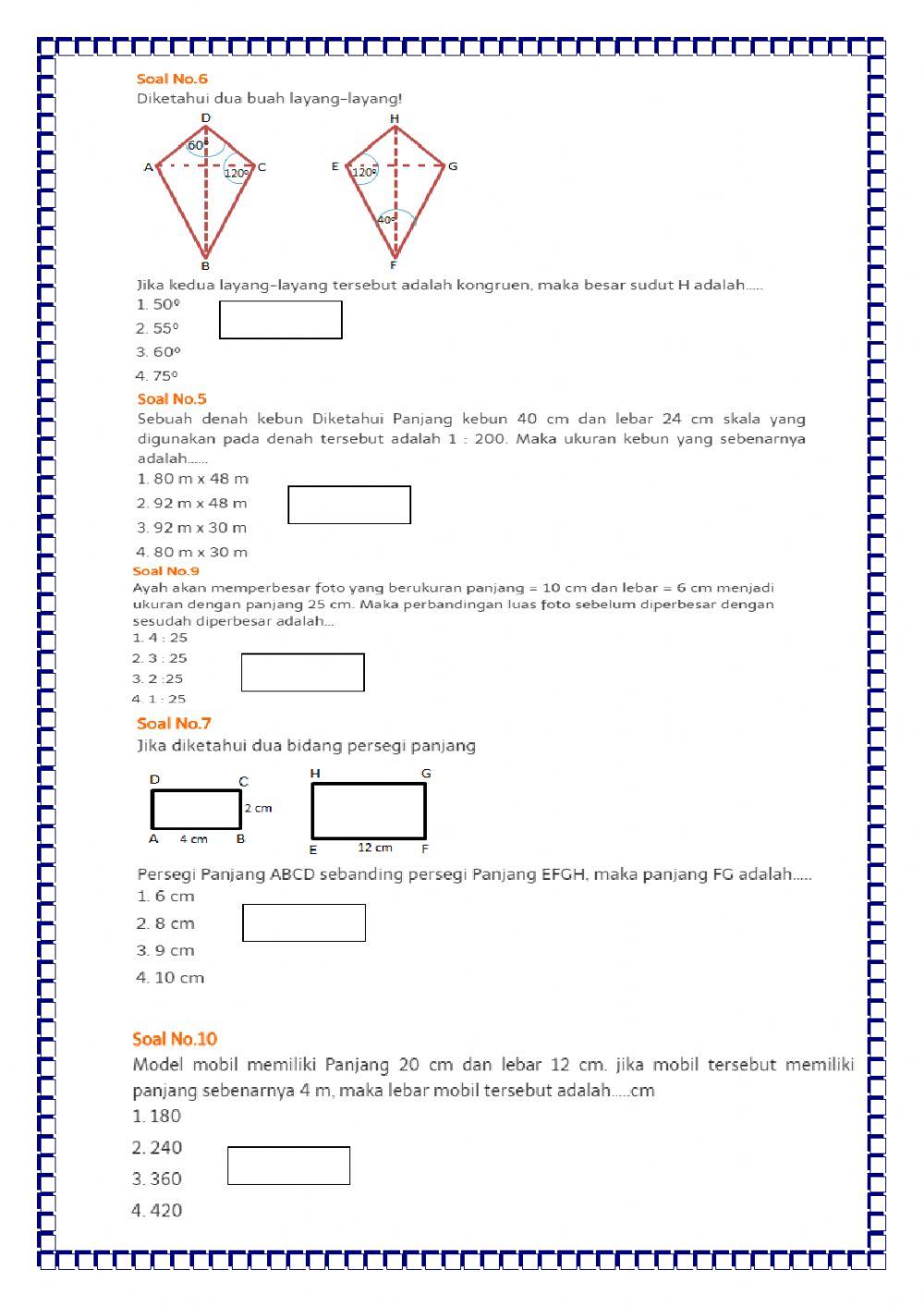 Kesebangunan dan Kekongruenan