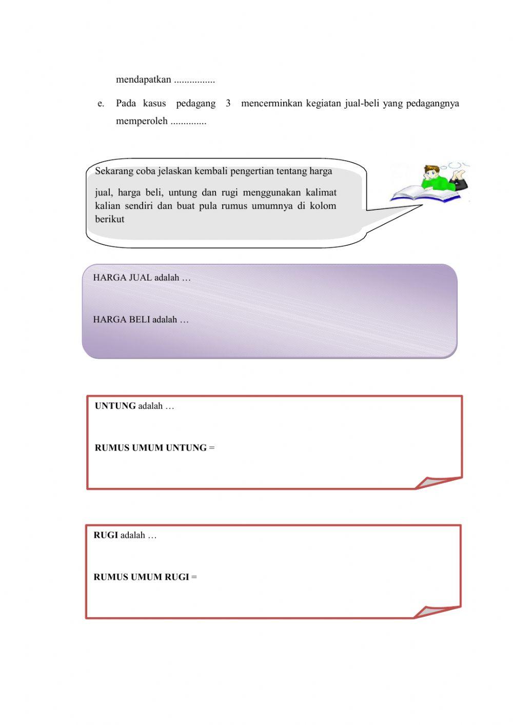 Lkpd harga jual, beli, untung, rugi