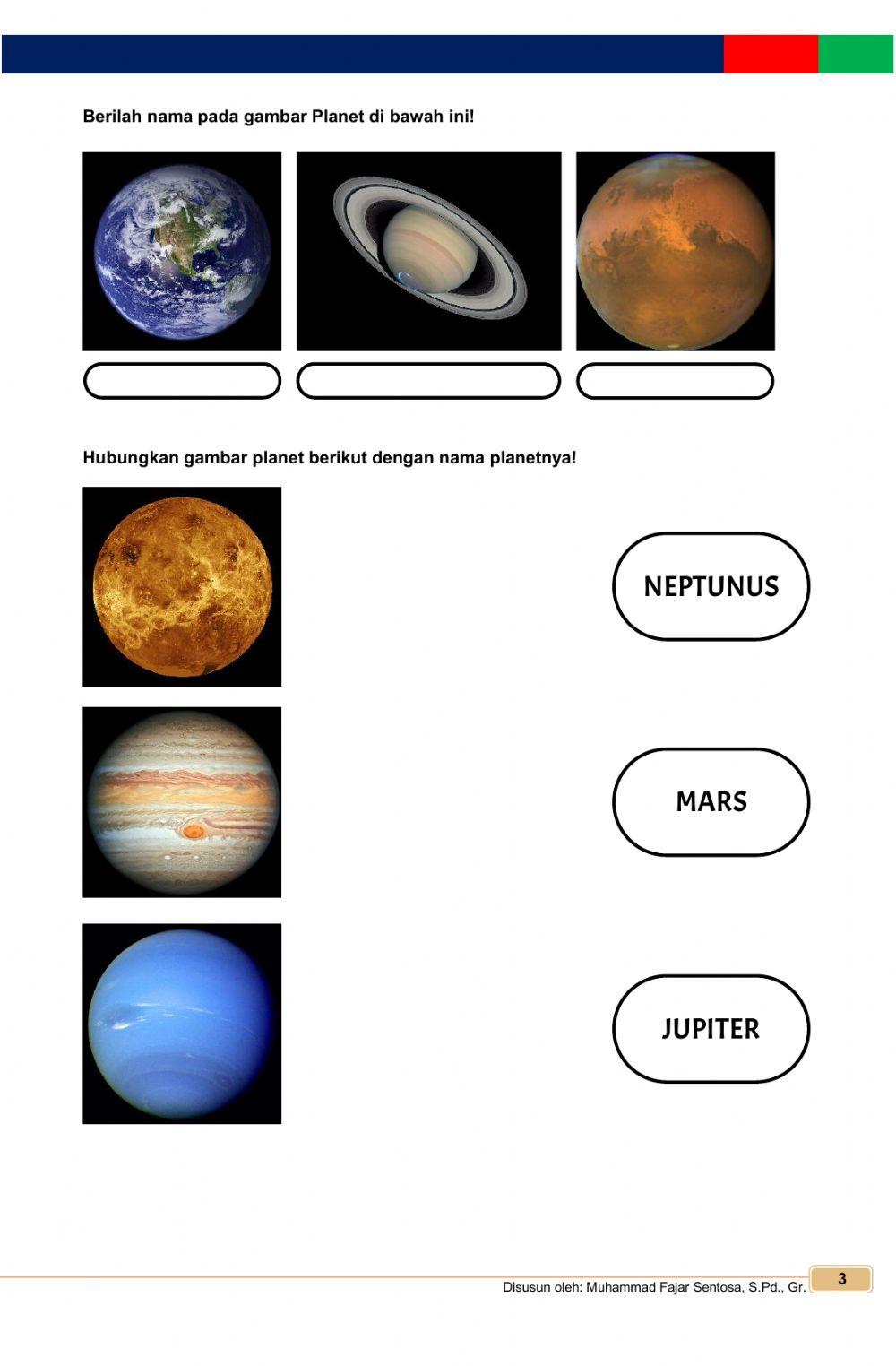 Tugas tata surya kelas 6