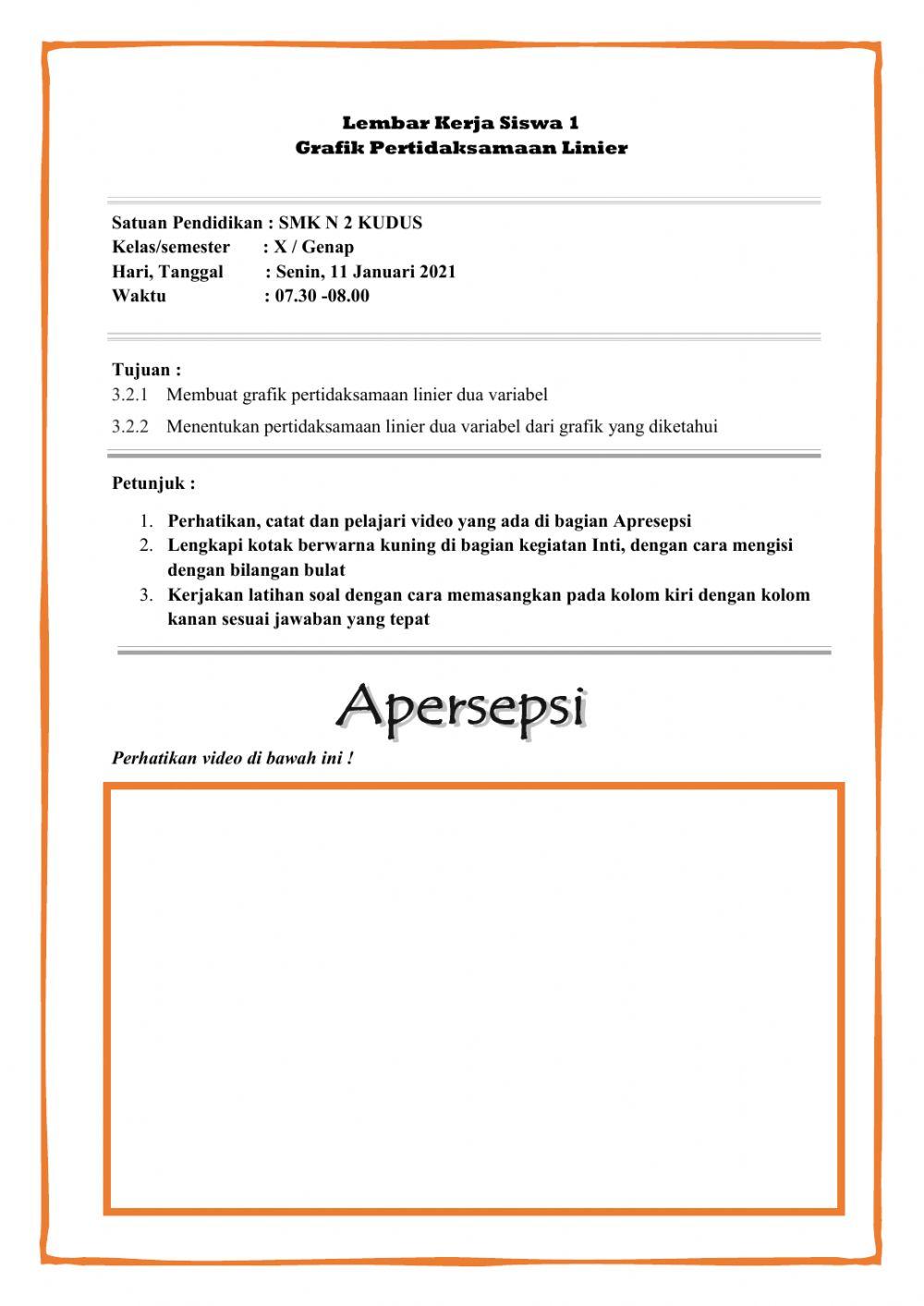 LKPD Grafik Pertidaksamaan Linier