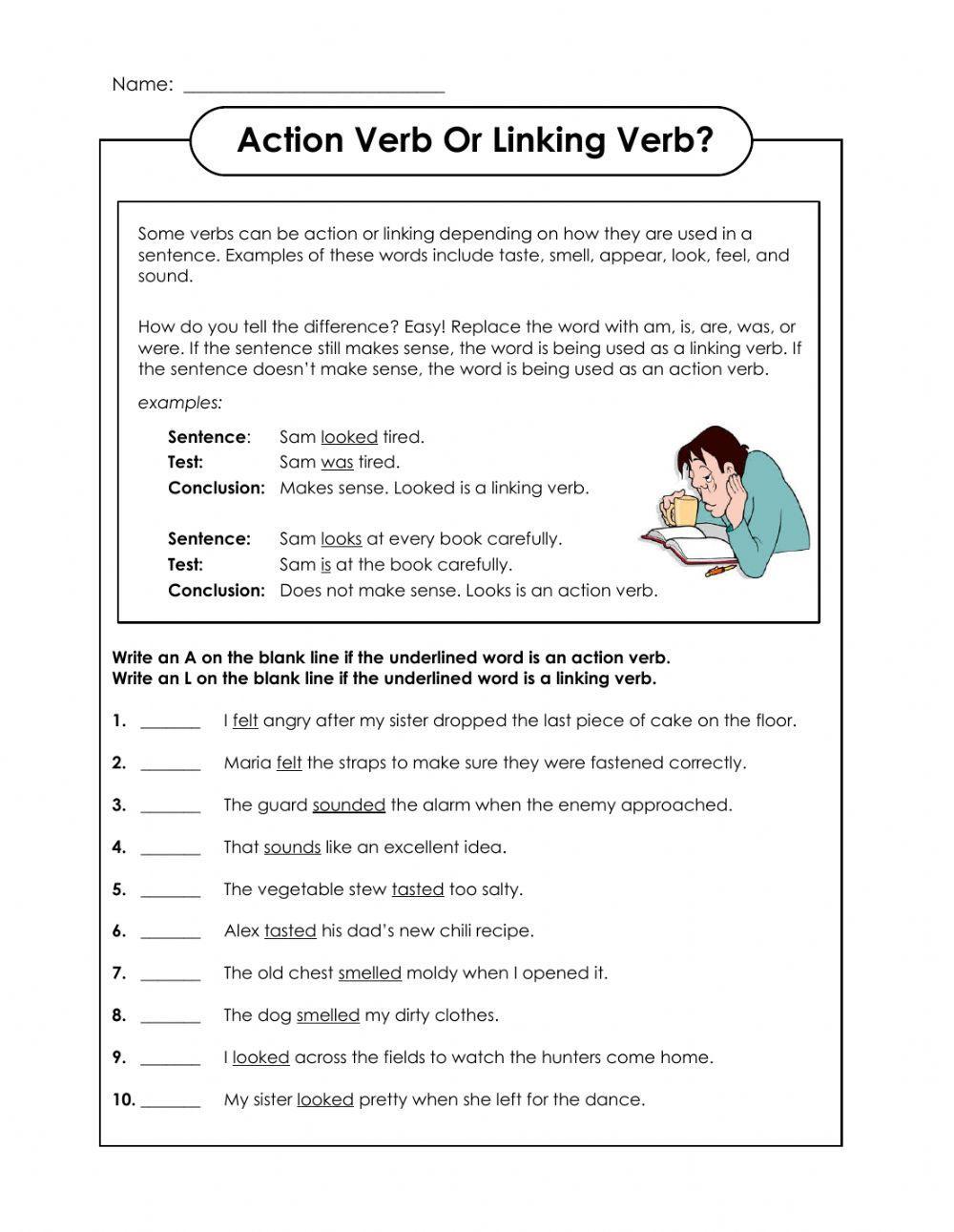 Action and Linking Verbs