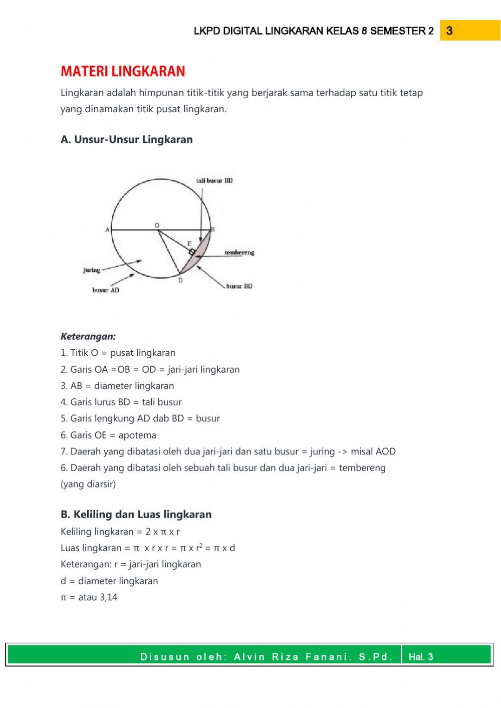 LKPD Digital Matematika Kelas 8