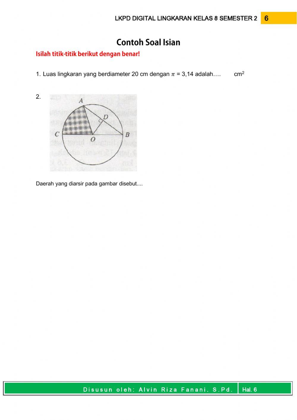 LKPD Digital Matematika Kelas 8