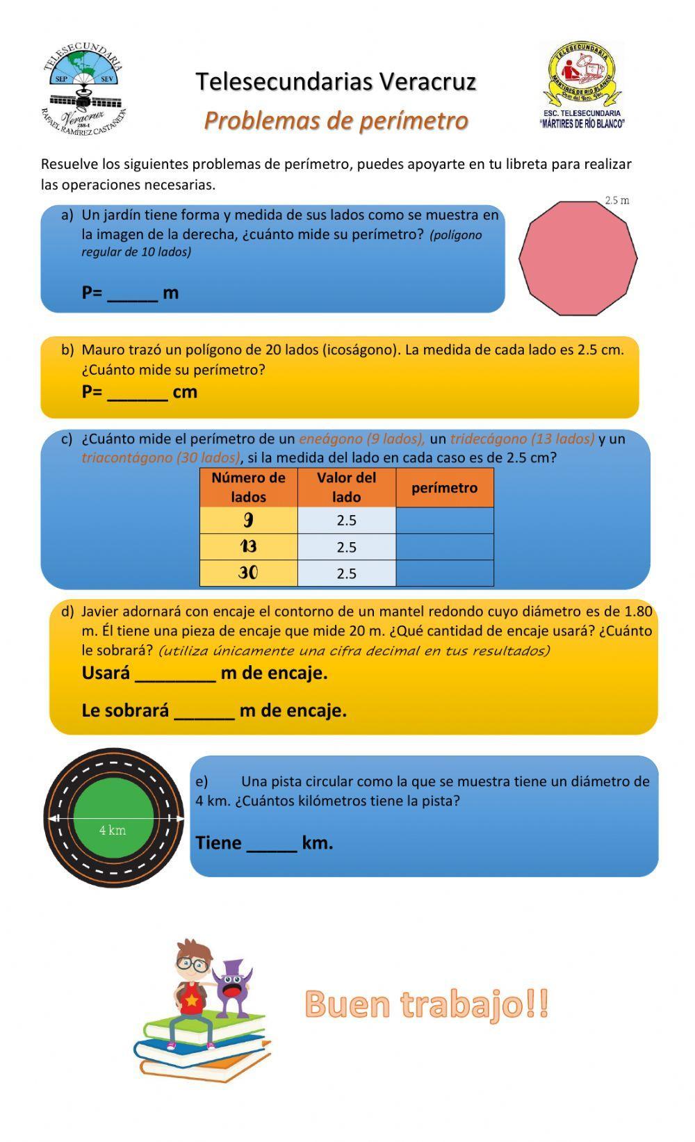 Problemas de perímetros