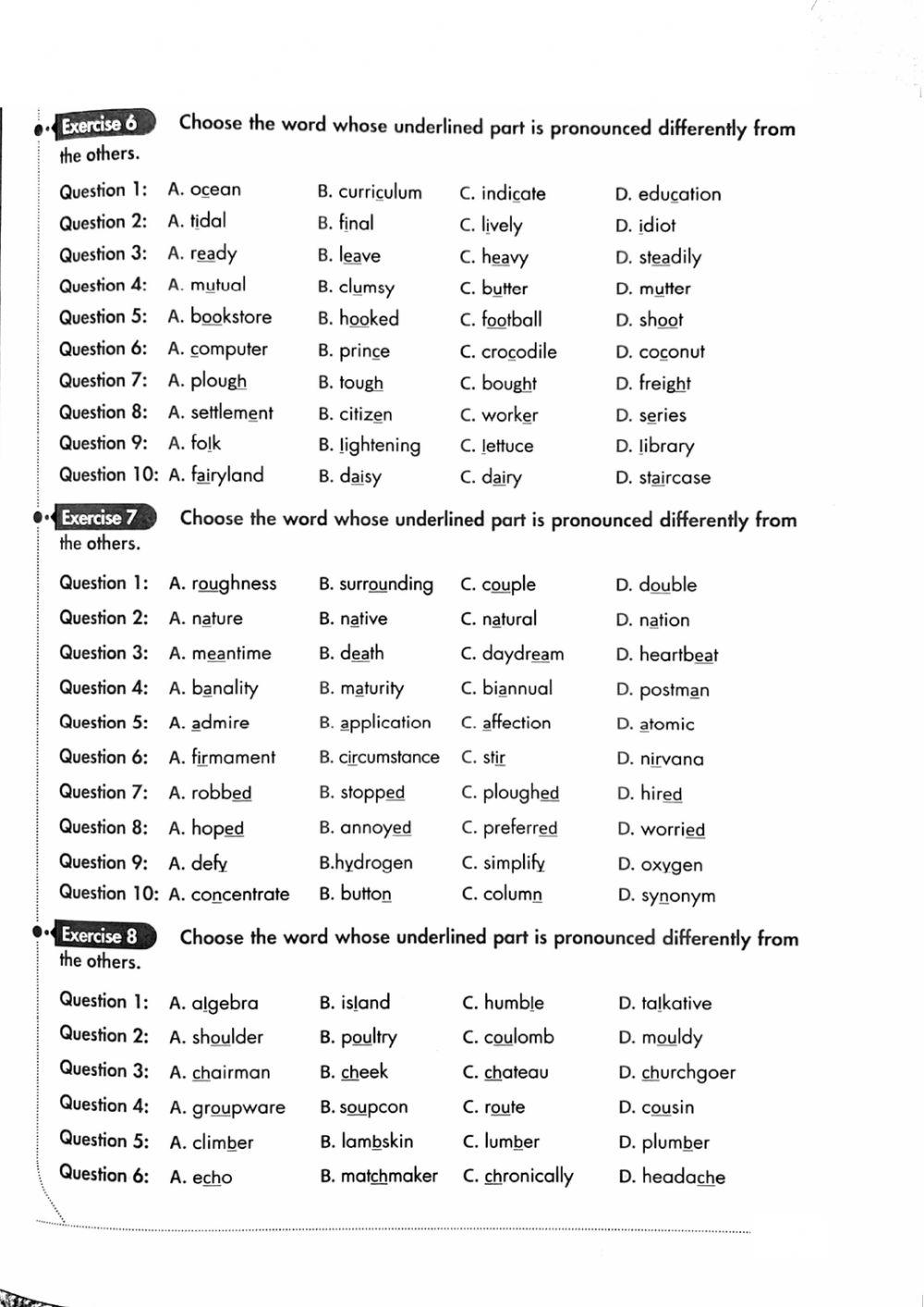 Tự học đột phá - Phát âm Tiếng Anh - Đề 01
