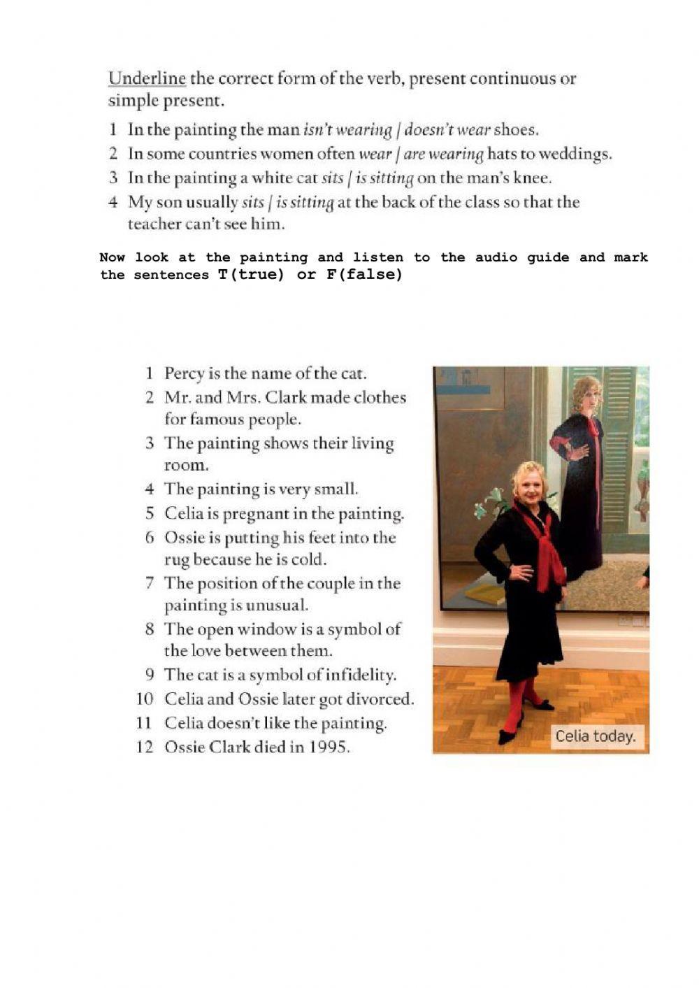 Listening-painting by Hockney