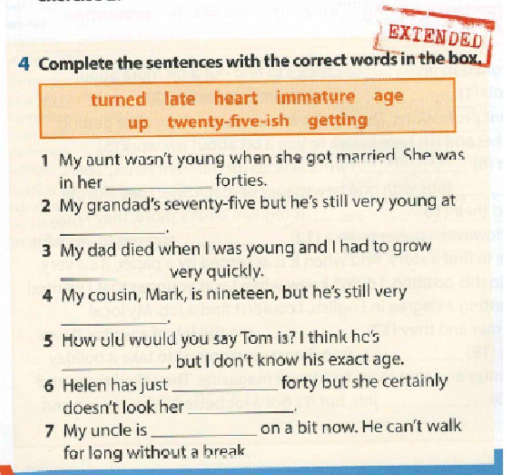 Stages of life and friends