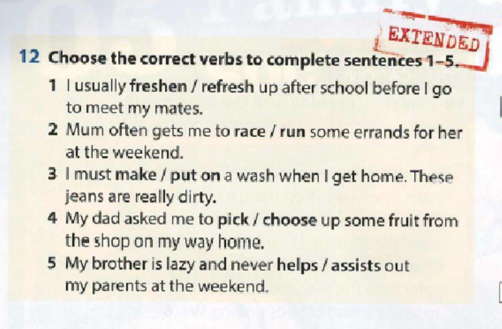 Collocations and everyday activities