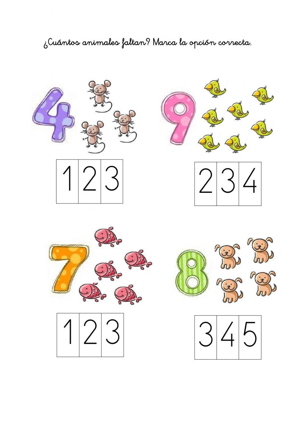 ¿Cuántos animales faltan?