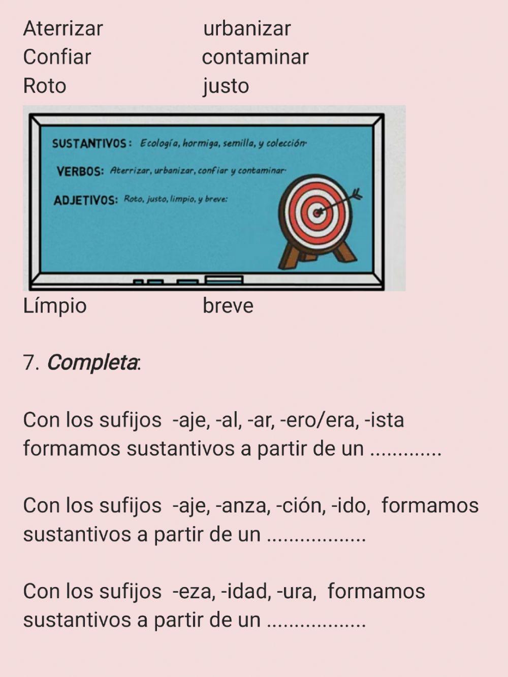 Formacion de sustantivos